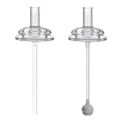 宽口一体式吸管奶嘴适配贝亲直饮