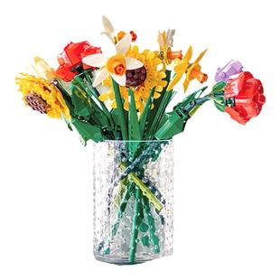 【新年礼物】乐高官方旗舰店40524向日葵玫瑰樱花永生花积木玩具