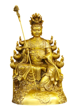 黄铜地母娘娘神像摆件供奉礼品