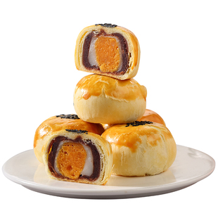 张凤记咸蛋黄酥雪媚娘红豆糕点小吃早餐解馋充饥零食小吃休闲食品