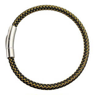 4mm5mm不锈钢按扣手链本命年红绳可穿转运珠男女同款钢丝手绳配绳