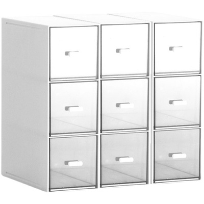 桌面收纳盒杂物文具多层塑料