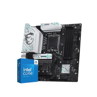 【自营】INTEL I5 12490F 13400TEF 14400F 微星B760M主板CPU套装