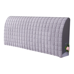 简约床头套加棉床头罩软包实木床靠背套加厚全包防尘罩四季通用