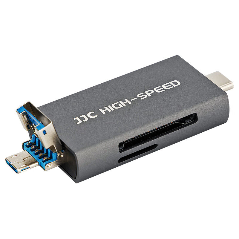JJC高速USB 3.1读卡器SD卡TF卡手机otg相机电脑内存卡type-c读取