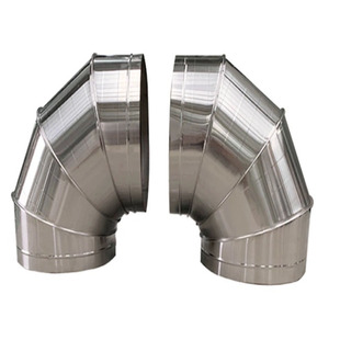不锈钢烟囱风管弯头201圆管防雨帽通风管道工业除尘排烟管定制