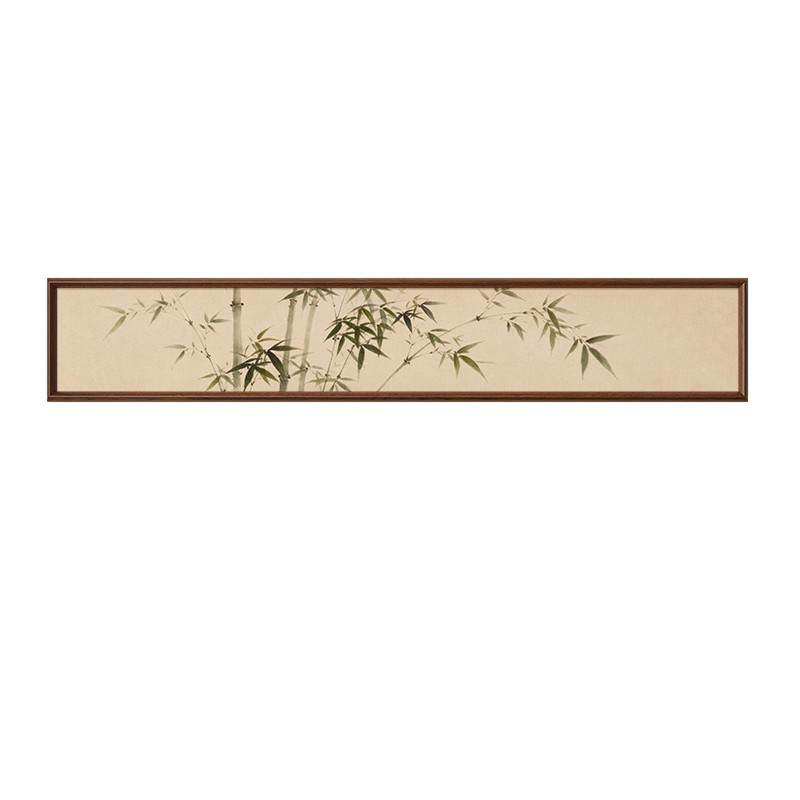 【新中式风】竹报平安茶室装饰画
