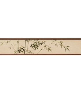 【新中式风】竹报平安茶室装饰画