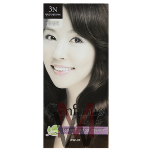 韩国正品水果之乡Confume可芬染发剂天然植物染发膏遮盖白发自己