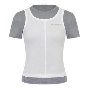 ANN ANDELMAN  2025春夏女士假两件针织上衣银泰301286