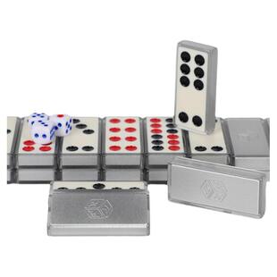 高档水晶透明防作弊牌九骨牌麻将32张有机骰子牌九牌棋牌竞技娱乐