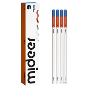 mideer弥鹿铅笔小学生专用一年级二年级三年级考试无毒HB2B书写练字素描涂卡笔幼儿园加长防咬不易断芯不脏手