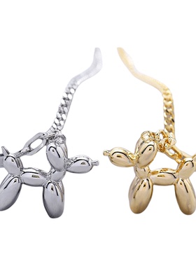 卡通气球狗项链小众设计锁骨链