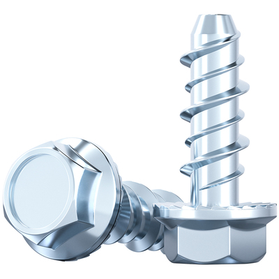 外六角法兰混凝土自攻锚栓水泥自切螺丝墙体自钻膨胀钉M6M8M10M12