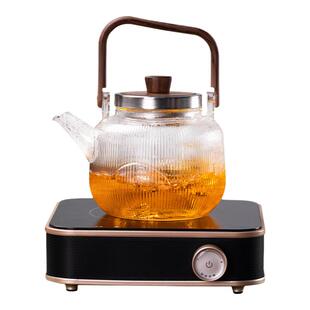 电陶炉煮茶器套装耐热玻璃蒸汽煮茶壶小型家用全自动烧水壶煮茶炉