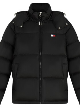 Tommy男装90绒连帽面包羽绒服