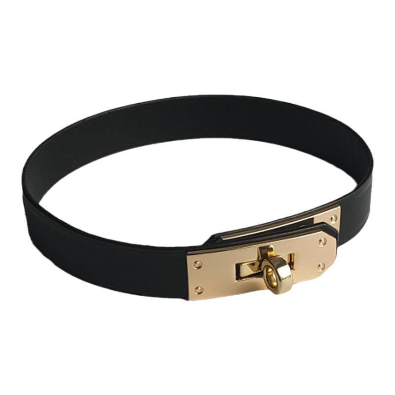性价比凯莉扣真皮项圈choker