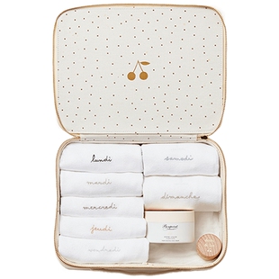 【送礼礼物】Bonpoint小樱桃美好初遇连身衣满月礼盒7件套