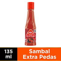 Indonesian imported abc Chili sauce, Garlic Chili Sauce, Original flavor and spicy ABC sambal asli 135g thumbnail 2