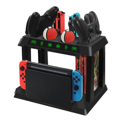 多功能充电主机碟片收纳支架