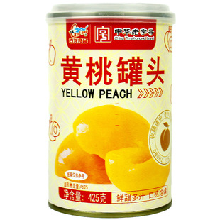 古龙黄桃罐头425g水果罐头速食汤家庭国货开罐即食古龙糖水罐头