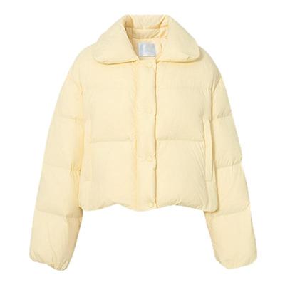 诗凡黎90鸭绒短款羽绒服2024年秋冬新款时尚洋气小棉袄韩系面包服