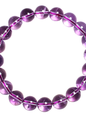 信誉公子紫水晶圆珠手串