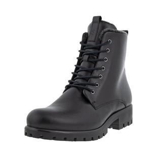 ECCO爱步女秋冬羊毛加绒雪地靴侧拉链时尚休闲短靴490053