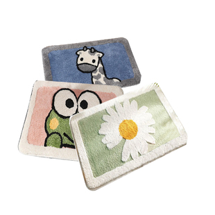 卡通地垫卫生间浴室吸水家用厕所门口洗手间防滑进门脚垫卧室地毯