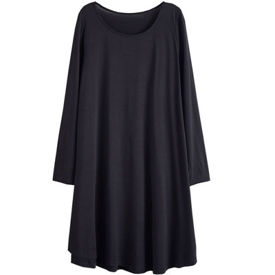 莫代尔睡裙家居服宽松大码胖mm女