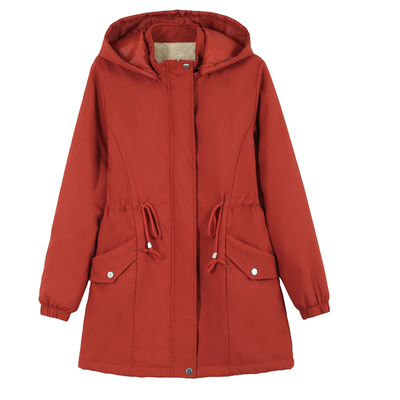 中长款风衣外套加绒加厚防风夹克