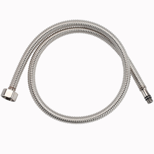 304不锈钢尖头波纹管台盆菜盆水龙头冷热连接上水进水软管单头管