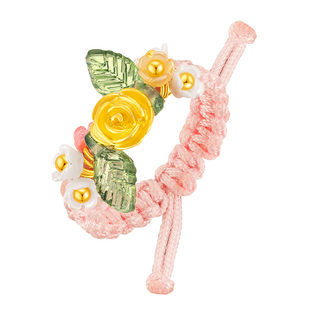 水贝黄金官方旗舰店足金999花仙子玫瑰花戒指女生0.1g小克重礼物