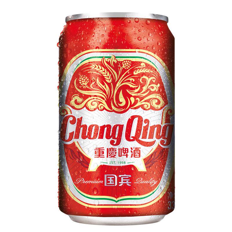 重庆啤酒国宾330ml*24罐整箱
