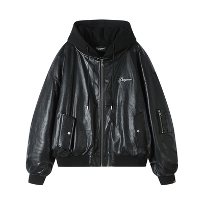 薛之谦dsp机能风棉服PU外套