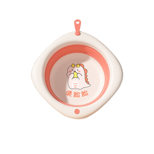 婴儿折叠盆初生宝宝用新生专用小盆子儿童洗脸洗脚洗屁屁股三件套