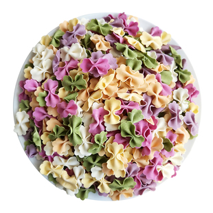 宝宝果蔬蝴蝶面五彩果蔬儿童蔬菜面条一箱整箱小孩彩色面片11斤