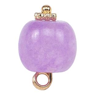 香云纱旗袍汉服唐装纽扣天然石桶珠装饰扣子国风马甲压襟扣玉石扣