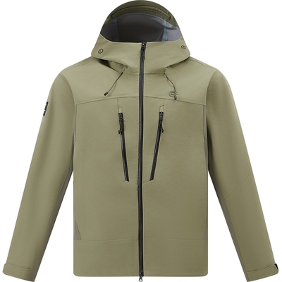 【铁骑】探拓暴雨级冲锋衣男三层硬壳防风防水透气徒步登山服外套