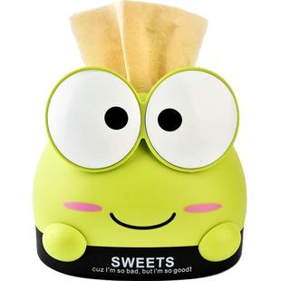 创意可爱卡通桌面纸巾盒餐巾纸收纳盒卷纸筒家用客厅茶几抽纸盒