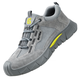 蓝鸥盾劳保鞋男款冬季防砸防刺穿轻便耐磨工地绝缘老保带钢板棉鞋