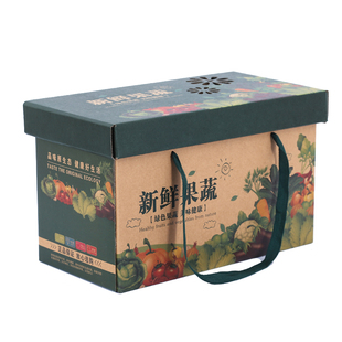 果蔬包装盒通用8-10斤装天地盖礼盒水果蔬菜包装盒纸箱厂家直销