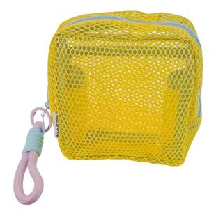 多巴胺豆腐包迷你网纱便携旅行洗漱化妆品收纳包补妆包网格杂物包