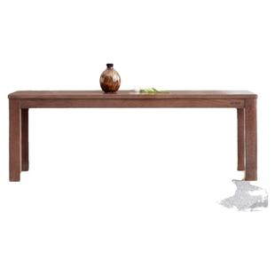 北欧全实木长条凳子橡木日式黑胡桃色软包餐凳床位换鞋长板床尾凳