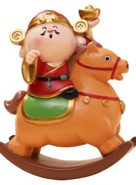 【马上有财】摇摇马国潮创意公仔