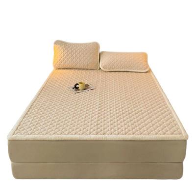 洁丽雅冬季牛奶绒床褥垫垫被垫褥