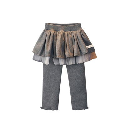 可衣棉尔长裤纯棉一体加绒打底裤