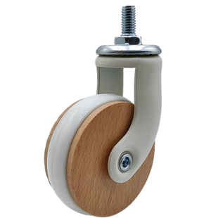 时尚静音万向轮餐车榉木轮移动置物架书架水果架厨具架轮 4个包邮