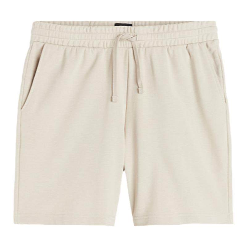 HM男装卫裤薄款宽松时尚直筒运动跑步裤松紧腰休闲短裤1224295