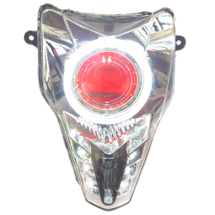 春风150NK400 650摩托车LED大灯总成改装3寸激光透镜灯天使恶魔眼